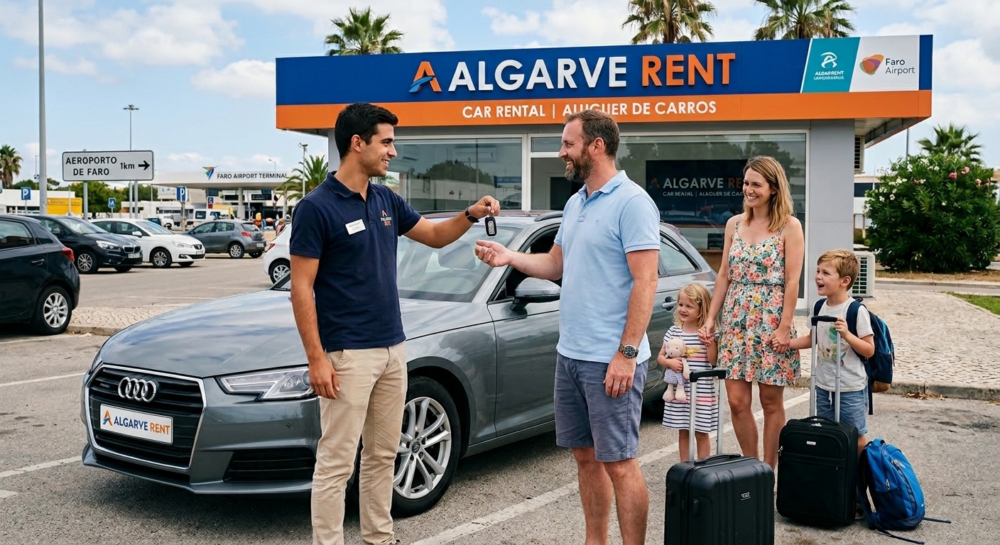 Equipa Algarve Rent no Aeroporto de Faro